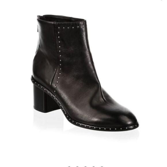 RAG & BONE Willow Stud Leather Booties Size 40 - Picture 1 of 12